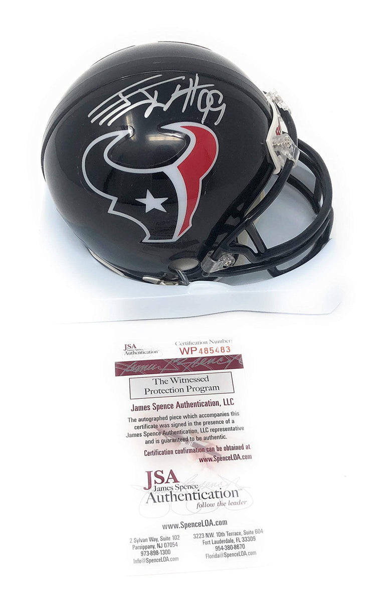 JJ Watt Houston Texans Signed Autograph Full Size Helmet JSA Certified