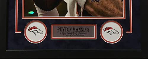 Peyton Manning Denver Broncos Signed Autograph Custom Framed Photo SI COVER 13 MVP INSCRIBED 23x29 Photograph Steiner Sports Certified