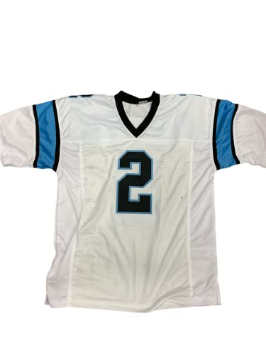 DJ Moore Carolina Panthers Signed Autograph Custom Jersey White Beckett Witnessed Certified