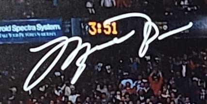 MICHAEL JORDAN Autographed Authentic Bulls 34 x 44 Framed Jersey w/  Monitor UDA