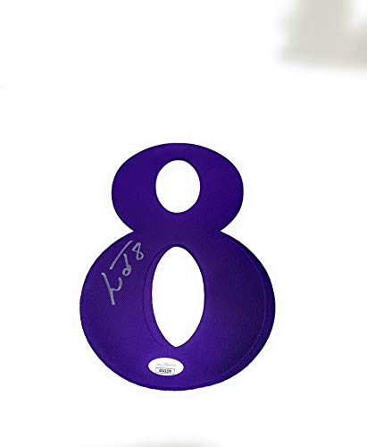 Lamar Jackson Baltimore Ravens Signed Autograph Purple Jersey Number JSA Certified