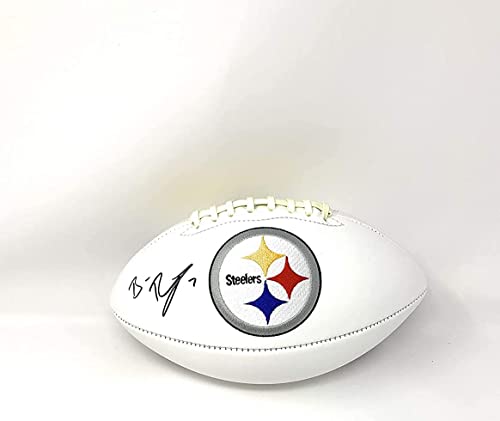 Ben Roethlisberger Pittsburgh Steelers Signed Autograph Emboridered Logo Football Fanatics Authentic Certified