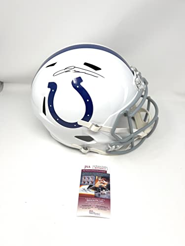 Jonathan Taylor Indianapolis Colts Signed Autograph Speed Full Size Helmet JSA Witnessed Certified
