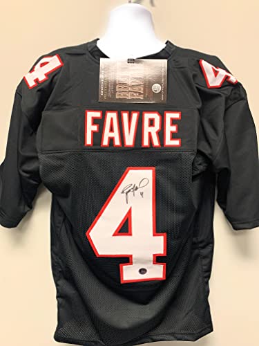 Brett Favre Atlanta Falcons Signed Autograph Custom Jersey Brett Favre Hologram & COA Certified