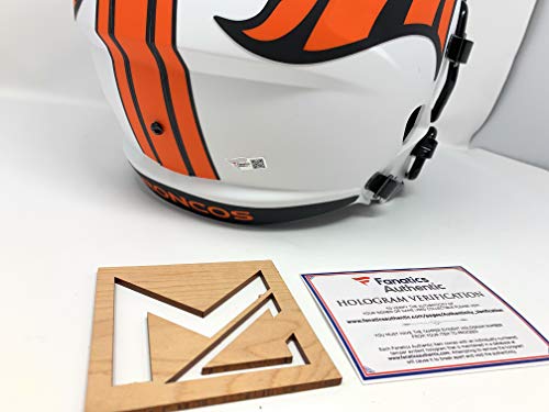 Peyton Manning Denver Signed Autograph Rare LUNAR Limited Edition Speed Full Size Helmet HALL OF FAME INSCRIBED Fanatics Authentic Certified