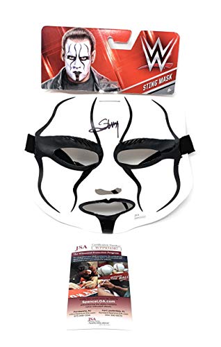 STING WWE Signed Autograph Wrestling Mask JSA Witnessed Certified