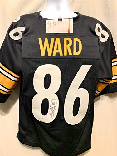 Hines Ward Pittsburgh Steelers Signed Autograph Custom Jersey Black JSA Witnessed Certified