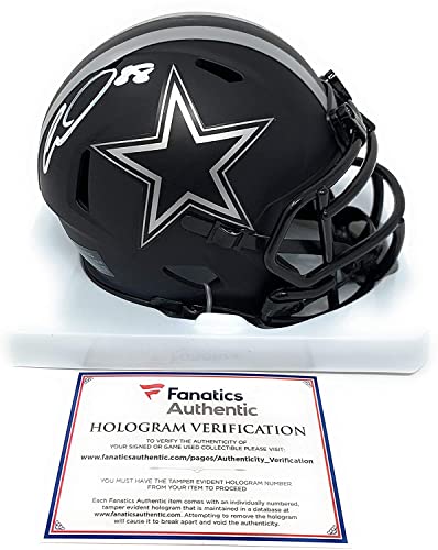 Ceedee Lamb Dallas Cowboys Signed Autograph Eclipse Speed Mini Helmet Fanatics Authentic Certified