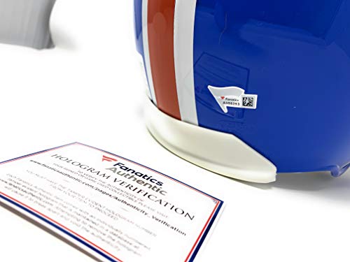 Peyton Manning Denver Broncos Signed Autograph On FIeld Proline Authentic Helmet 1975-1996 INSCRIBED THE SHERIFF Fanatics Authentic Certified