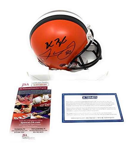 BAKER MAYFIELD SIGNED BROWNS FULL SIZE AUTHENTIC HELMET BECKETT COA