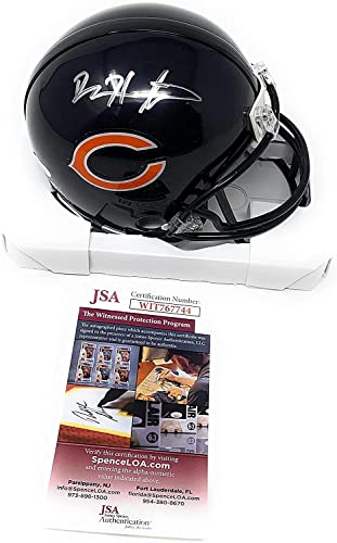 Devin Hester Chicago Bears Signed Autograph Mini Helmet JSA Witnessed Certified