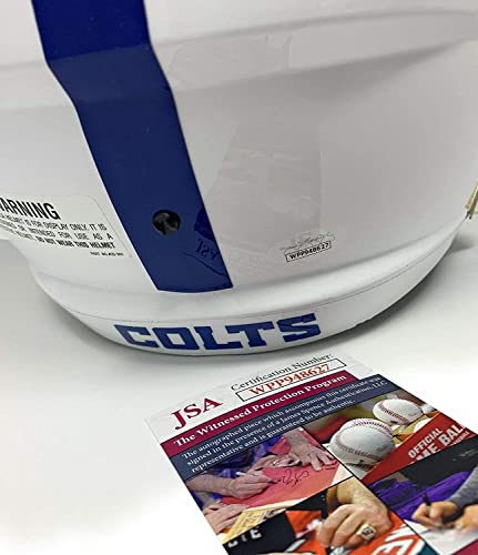 Darius Leonard Indianapolis Signed Autograph Speed Full Size Helmet JSA Witnessed Certified