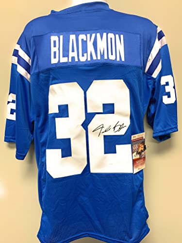 Julian Blackmon Indianapolis Colts Signed Autograph Custom Jersey Blue JSA Witnessed Certified