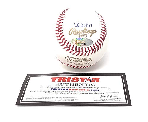 Brad Peacock Houston Astros Signed Autograph Official MLB World Series Baseball Houston Strong Inscribed Limited Edition Tristar Authentic Certified