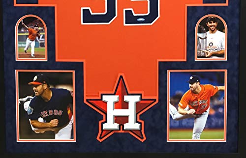 Justin Verlander Houston Astros Autograph Signed Custom Framed Jersey Authentic On Field Majestic Suede Matted Orange Tristar Authentic Certified