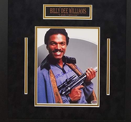 Billy Dee Williams Lando Calrissian Empire Strikes Back Star Wars Movie Star Poster Signed Autograph Photo Custom Framed SUEDE MATTED 17x34 PSA/DNA Certified