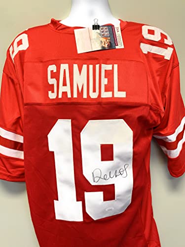 Deebo Samuel San Fransico 49ers Signed Autograph Custom Jersey Red JSA Witnessed Certified