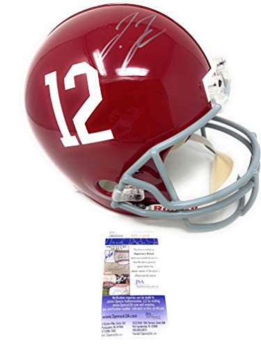 Jerry Jeudy Alabama Crimson Tide Signed Autograph Full Size Helmet Signature Debut JSA Certified