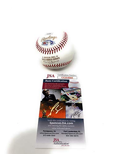 Travis Wood Chicago Cubs Signed Autograph Official 2016 World Series MLB Baseball JSA Certified