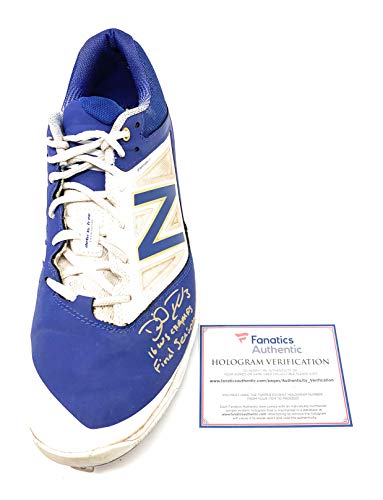 David Ross Chicago Cubs Signed Autograph Game Used Signed Inscribed Cleat Fanatics Authentic MLB Certified Shoe #1