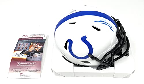 Jonathan Taylor Indianapolis Colts Signed Autograph RARE LUNAR Speed Mini Helmet JSA Witnessed Certified