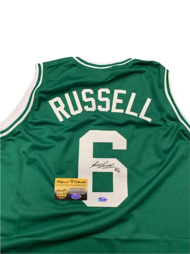 Bill Russell Boston Celtics Signed Autograph Custom Jersey Back Signed BRussell Hologram Certified