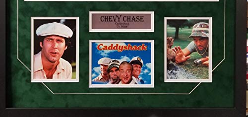 Chevy Chase Ty Wood CADDY SHACK Signed Autograph Custom Framed Photo Suede Matting Chase Hologram & Beckett Certified