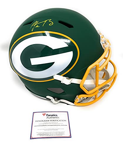 Aaron Rodgers Signed Autograph Full Size RARE AMP Helmet Fanatics Authentic Certified