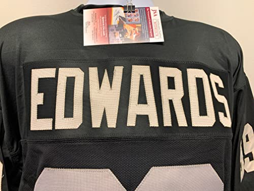 Bryan Edwards Las Vegas Raiders Signed Autograph Custom Jersey Black W/Grey # JSA Witnessed Certified