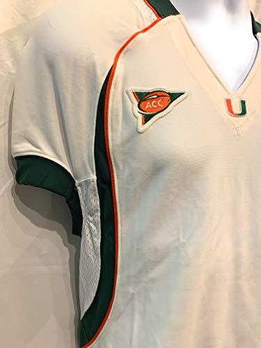 Miami Hurricanes Authentic Game Team Issued NIKE Authentic On Field Jersey White Size 44