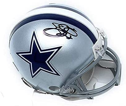 Emmitt Smith Dallas Cowboys Signed Autograph Mini Helmet Steiner JSA Certified