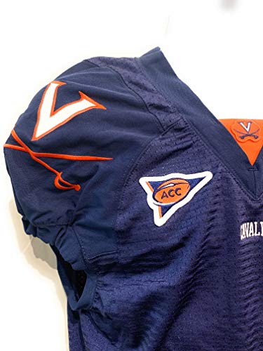 Virginia Cavaliers Authentic Game Team Issued NIKE Authentic On Field Jersey Blue Size 38