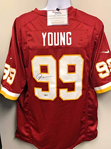 Chase Young Washington Football Team Signed Autograph Nike Game Jersey Fanatics Authentic Certified