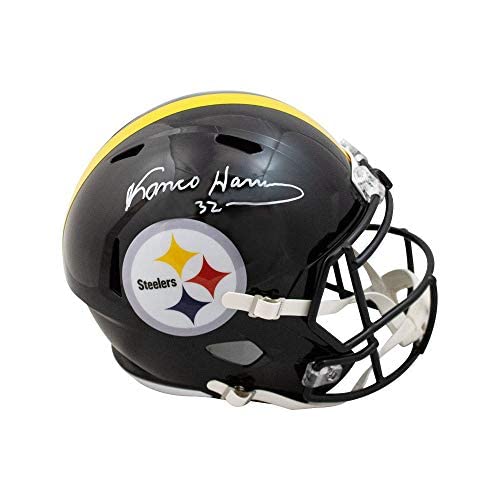 Franco Harris Pittsburgh Steelers Signed Autograph Speed Full Size Helmet JSA Certified