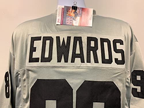 Bryan Edwards Las Vegas Raiders Signed Autograph Custom Jersey Grey W/Black # JSA Witnessed Certified