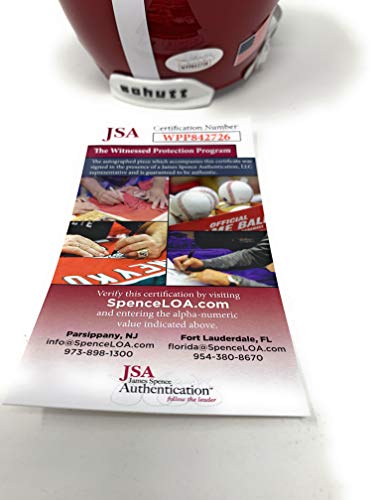 Jerry Jeudy Alabama Crimson Tide Signed Autograph Mini Helmet Schutt JSA Witnessed Certified