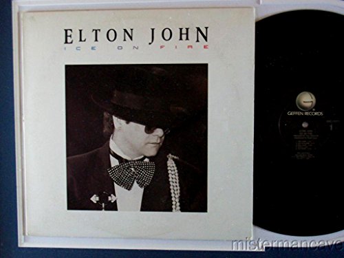 Elton John Professionally Framed Record Double Matted Ice On Fire