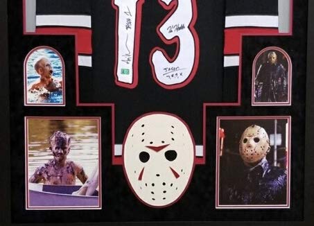 Kane Hodder Ari Lehman Jason Friday The 13th Movie Star DUAL Signed  Autograph Custom Framed JERSEY SUEDE MATTED JSA Certified at 's  Entertainment Collectibles Store