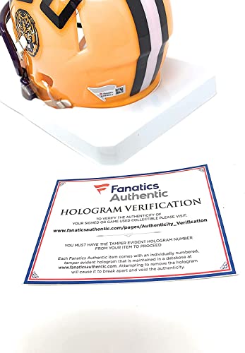 Joe Burrow LSU Tigers Signed Autograph Speed Mini Helmet Fanatics Authentic Certified