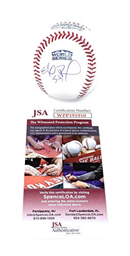 Eduardo Rodriguez Boston Red Sox Signed Autograph Official WORLD SERIES MLB Baseball JSA Witnessed Certified