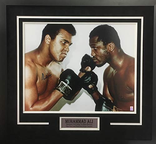 Muhammad Ali Boxing Signed Autograph Custom Framed Photo 16x20 Suede Matting to 26x28 Photograph Ali Authentics Certified