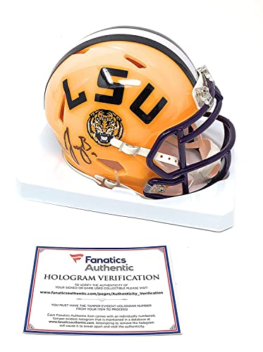 Joe Burrow LSU Tigers Signed Autograph Speed Mini Helmet Fanatics Authentic Certified