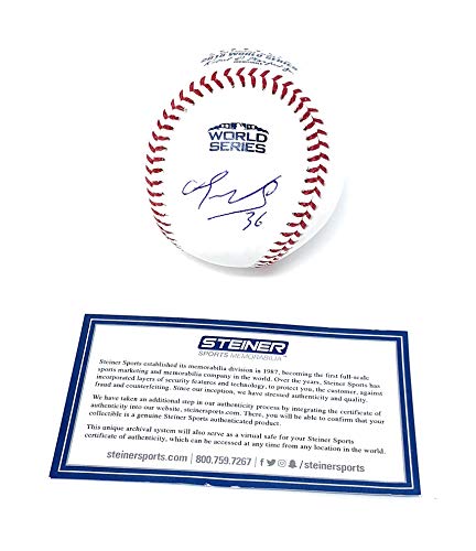 Eduardo Nunez Boston Red Sox Signed Autograph Official WORLD SERIES MLB Baseball Steiner Sports Certified