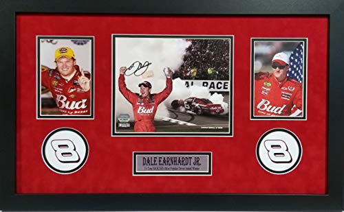 Dale Earnhardt Jr NASCAR Signed Autograph Custom Framed Photo Suede Matting 18x26 Photograph Dale Jr Hologram Fanatics Authentic Certified