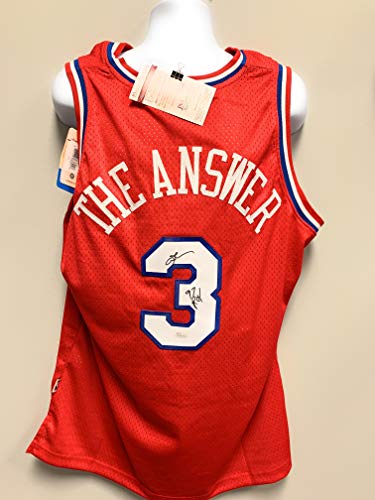 Allen Iverson Autographed and Framed White Philadelphia 76ers Jersey