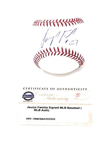 Jeurys Familia Oakland A's Athletics Signed Autograph Official MLB Baseball Steiner Sports Certified