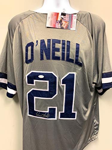 Paul O'neill Autographed Signed Paul O'neill New York Yankees Autograph  Grey Custom Jersey JSA Witnessed