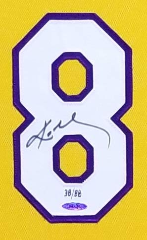 Kobe Bryant Los Angeles Lakers Panini America Autographed White Jersey with  5x Champ Inscription - Limited Edition #60 of 124