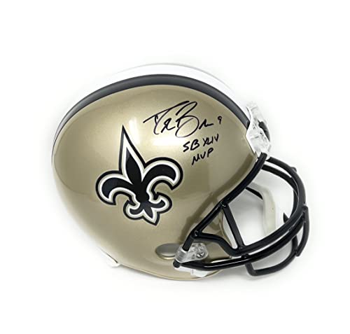 Drew Brees New Orleans Saints Signed Autograph Full Size Helmet SB XLIV Inscribed Steiner Sports Certified