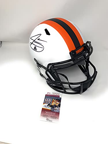Jarvis Landry Cleveland Browns Signed Autograph RARE LUNAR Full Size Speed Helmet JSA Witnessed Certified